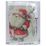 FACTORY SEALED - Christmas 5D Diamond Painting Kits for Adults Beginners,DIY Santa Claus Diamond Art Kits,Full Round Drill Diamond Dot Gem Art Kits,Home Wall Decor 12x12nch