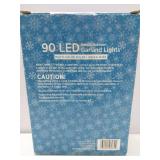 APPEARS NEW - Holiday Style 90 LED Garland Lights - Multi-Color