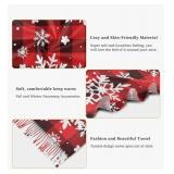 FACTORY SEALED - Buffalo Plaid Snowflake Winter Scarf