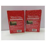 APPEARS NEW - 2 Pack Holiday Style 70 Multi-Color Mini Lights Set (2 Boxes)