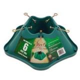 APPEARS NEW - 506-ST Christmas Tree Stand  Green Plastic  6-Ft. - Quantity 1