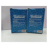 APPEARS NEW - 2 Pack Holiday Style 100 LED Mini Multi-Color String Lights (2 Boxes)