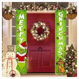 FACTORY SEALED - Christmas Banner Door String Porch Banner Merry Christmas Decorations Board Wall Hanging Christmas Xmas Winter Holiday Home Kitchen
