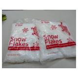 FACTORY SEALED - Holiday Style Snow Flakes Decorative Snow. 2 pack