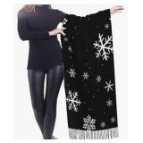 FACTORY SEALED - Snowflake Winter Pattern Cashmere-Style Scarf