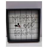 Merry and Bright Holiday Wall Decor. 6x6
