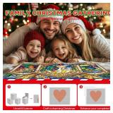 FACTORY SEALED - Jigsaw Puzzle Advent Calendar 2025,1600 Piece Transparent Plastic with Stained Glass Nativity Theme,24 Day Christmas Countdown,No Missing Piece Ever Gift for Kids Adults,28.2 * 18 inc