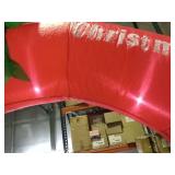 KOOY 8FT Christmas Inflatable Santa Snowman Arch Outdoor Decorations Blow up Yard Decoration,LED Lights for Christmas Party Holiday Xmas,Outdoor Lawn Winter DÃ©cor Christmas Decoration