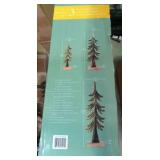 FACTORY SEALED - Decorative Wooden Enamel Pine Tree Set
