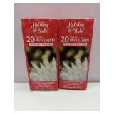APPEARS NEW - Holiday Style 20 Indoor Mini Lights. Set of 2