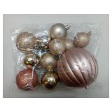 Mixed Metallic Christmas Ornament Set
