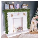 APPEARS NEW - 1 Pack 6FT Real Touch Christmas Garland with Pine Cone Artificial Realistic Faux Green Cedar Pine Garland,Thick and Lush, Lifelike Cedar Garland for Fireplace Indoor Outdoor Holiday Part