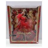 APPEARS NEW - Barbie Signature 2024 Holiday Doll with Light Brown Hair in Plaid Gown, Collectible Toy in Displayable Packaging