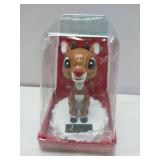 FACTORY SEALED - Rudolph Solar Bobble Head Figure