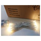 APPEARS NEW - 3ft Tabletop Christmas Tree with Decorations Set and LED Lights