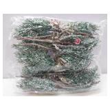 FACTORY SEALED - WSFSLJWDW 10PCS Christmas Berries Red Stems Evergreen Pine Branches, Snow Flocked Red Holly Berry Pine Cone Floral Sprays Decoration,Winter Holiday Floral Picks (10PCS)