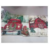FACTORY SEALED - Hlonon Christmas Decorations Christmas Pillow Covers 18 x 18 Inches Set of 4 - Xmas Series Cushion Pillow Cover Custom Zippered Square Pillowcase