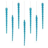 APPEARS NEW - AMS Sparkling Glitter Plastic Icicle Ornaments 30 PCS Twisted Icicles Decoration Christmas Tree and Holiday Xmas Party Hanging (5.1