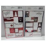 FACTORY SEALED - Lot of 2 - Red and White Holiday Gift Tag Set - 24 Count