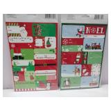 FACTORY SEALED - Lot of 2 - Christmas Gift Tag Sticker Sheets