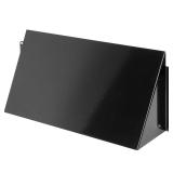 10\" x 5\" Black Galvanized Steel Vent Cover - Duct Exhaust/Inlet Rain Deflector - Weatherproof Guard for Open Ventilation Systems - Indoor/Outdoor Vent Hood - Air Vent Grille Protection Roof