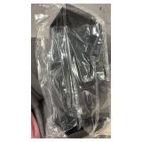 10\" x 5\" Black Galvanized Steel Vent Cover - Duct Exhaust/Inlet Rain Deflector - Weatherproof Guard for Open Ventilation Systems - Indoor/Outdoor Vent Hood - Air Vent Grille Protection Roof