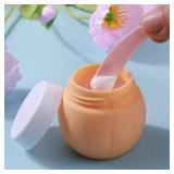 Travel Containers for Toiletries, GLAMFIELDS TSA Approved 1.7oz 50ml Travel Size Silicone Cream Jars BPA Free, Leak-proof Travel Essentials with Lid for Cosmetic Face Hand Body Cream Macaron (4 Pack)