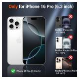 SUPFINE Magnetic for iPhone 16 Pro Case (Compatible with MagSafe) (Military Grade Drop Protection) Slim Translucent Matte Shockproof with Anti-Fingerprint Phone Case,Antique White