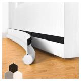 Door Draft Stopper Bottom One Sided Door Draft Blockersï¼37\" Cutable Under Door Draft Blocker Insulator Door Sweep Weather Stripping Soundproofï¼Fits for Interiorï¼Exterior Doorsï¼1 P