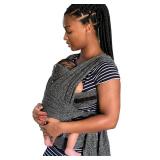 Boppy ComfyFit Adjustable Baby Carrier, 8-35lbs, Heathered Gray, Hybrid Carrier, Newborn to Toddler with Adjustable Straps & Comfort of A Baby Wrap