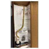 Hibbent Universal Metal Side Mount Toilet Handle Replacement Kit, Brass Toilet Flush Tank Lever with Stainless Steel Flapper Chains for Most Toilets, Chrome Finish