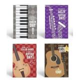 Stonehouse Collection | Assorted Musical Birthday Card Variety Pack | Set of 12 â 3 of Each Design in a Pack | Blank Interior (Assorted)
