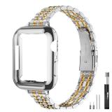 QUNDAXI Gold Apple Watch Band Compatible with Apple Watch 41mm 45mm 42mm 44mm 40mm 38mm Metal stainless steel Watchband suitable for iWatch 9/8/7/6/5/4/3/2/1/SE series Women Luxury strap (38mm 40mm