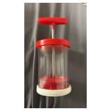 ievei Manual DIY Whipping Cream Dispenser - ABS+Silicone, Universal-Mixer With Non-Slip Silicone Grip, 17 Ounce, 8 x 3.14 Inches