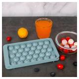 Ice Cube Trays with Lids for Freezer, 33 Sphere Ice Cube Tray with Easy Release for Iced Coffee or Ice Drinks, Ice Tray with Lids Ice Cube Mold for Reusable Ice Cubes for Ice Bucket