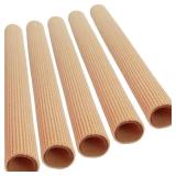 Chiroplax Toe Tubes Sleeves Protectors Cushions Fabric & Gel Lining Separator Tubing Finger, Bunion, Hammer Toe, Callus, Corn, Blister (5 Pack, Size Medium)