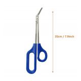 JJHREI 8 Inch Long Handle Toenail Scissors for Thick Nails & Easy Reach Long Handled Toe Nail Clippers for Seniors Women Men