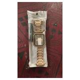 Mesime Compatible for Apple Watch Band with Screen Protector Case, Jewelry Replacement Bands 46mm 45mm 44mm 42mm 41mm 40 mm 38mm 2 Pack Protective Cover for iWatch Series 11/10/9/8/7/6/5/4/3/2/1/SE Wo