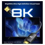 Warrky DisplayPort to HDMI Cable [8K@60Hz, 4K@240Hz, Nylon Braided, Black] 6FT Unidirectional DisplayPort 1.4 Source to HDMI 2.1 Display, DP to HDMI Compatible with PC, Dell, AMD, Lenovo, Monitor, HP