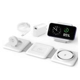 Charging Station for Apple Multiple Devices - 3 in 1 Foldable Magnetic Wireless Charger Dock - Travel Charging Pad for iPhone 16 15 14 13 12 Pro Max Plus Watch & Airpods