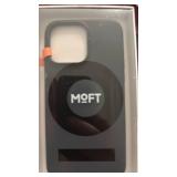 MOFT Designed for iPhone 14 Pro Max Case, MOVAS Vegan Leather Soft & Smooth & Anti-Scratch Protective Phone Case, Compatible with MagSafe, Fine Fiber Lining, Lifted Camera Ring, Jet Black