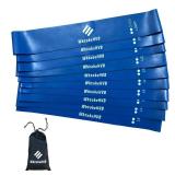 WktobeHVB Resistance Loop Exercise Bands-Stretch Bands for Working Out with Carry Bag-Elastic Bands for Physical Therapy, Rehab, Yoga, Pilates and Strength Training (10Ã2 Inch, Blue 10 Pack (Light)