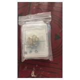 Pandahall 4Pcs Stainless Steel Jewelry Carabiner Clasps Screw Carabiner Lock Charms Clasp 2 Colors Oval Necklace Clip for DIY Keychain Jewelry Making, 22x11x4mm