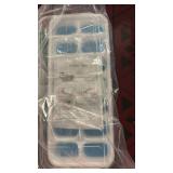 ChefAide Ice Cube Tray with Lid, 2 Packs 28 Cubes Durable Stackable Ice Cube Trays for Freezer with Removable Lids, Easy-Release Plastic & Silicone Ice Tray for Cocktail, Coffee