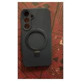 Vanxiliiy for Galaxy S25 Case with Stand, Slim Liquid Silicone Phone Cases for Samsung Galaxy S25 Compatible with MagSafe, Full Camera Protection Magnetic Kickstand Case for Samsung S25, Dark Blue