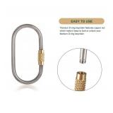 J452 Small Locking Carabiner,Titanium Key Carabiner,Key Chain for car, Mini Quick Release Tactical carabiners Clips.(5pc)