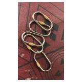 J452 Small Locking Carabiner,Titanium Key Carabiner,Key Chain for car, Mini Quick Release Tactical carabiners Clips.(5pc)