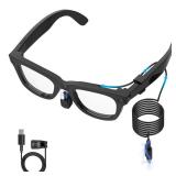 HiBloks Charging Cable for Ray-Ban Meta Wayfarer/Skyler/Headliner Gen 2 & Oakley Meta HSTN Accessories, 3.9ft Type-C Charging While Using, Portable for Travel/Car/Phone/Laptop/Power Bank Charging