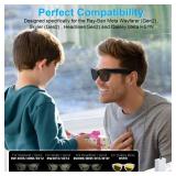 HiBloks Charging Cable for Ray-Ban Meta Wayfarer/Skyler/Headliner Gen 2 & Oakley Meta HSTN Accessories, 3.9ft Type-C Charging While Using, Portable for Travel/Car/Phone/Laptop/Power Bank Charging