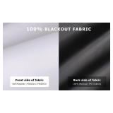 LazBlinds 100% Blackout Door Curtain, No Tools No Drill Cordless Blinds for Windows, Thermal Insulated UV Protection Privacy Window Curtains for French Door Front Door(26
